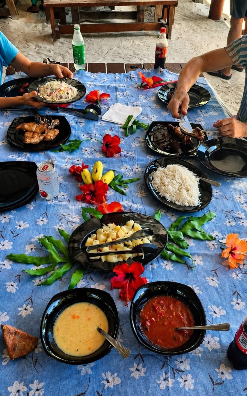 Creole lunch on the island